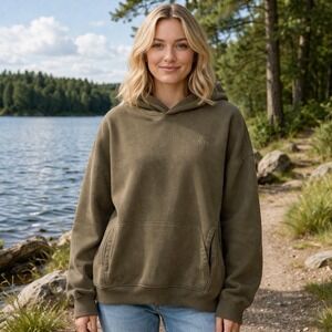 Roots Brown Hoodie Comfort Outdoors Canadian‎ Athleisure Capsule Unisex XL